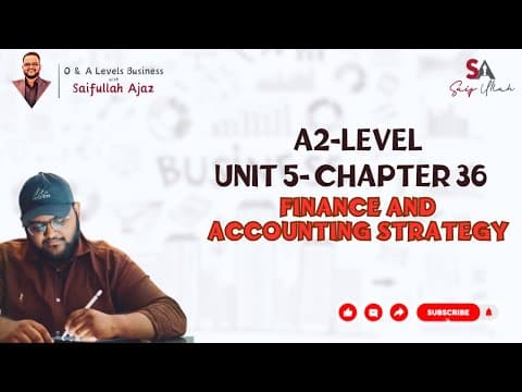 Unit 5: Finance & Accounting (A2)