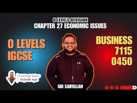 Unit 6: External Influences on Business